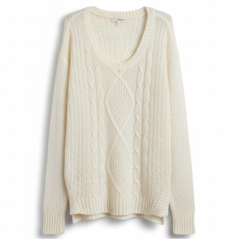 Rory Gilmore Aesthetic Cable Knit Sweater – Abound Ivory Oversized Pullover L